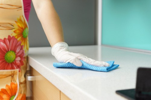 Professional end of tenancy cleaning in a modern living room
