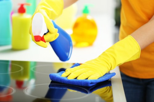 Clean and organized office interior after professional cleaning