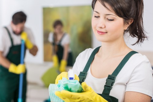 Bedroom deep cleaning with fresh bedding and dust removal