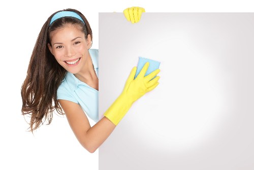 Baking soda and vinegar used for oven cleaning