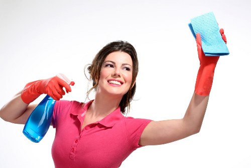 Office communal area cleaning in a reception and corridor area